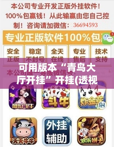 可用版本“青鸟大厅开挂	”开挂(透视)辅助神器