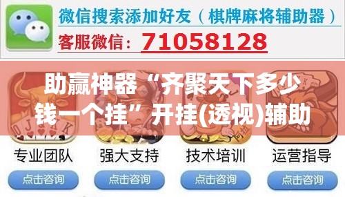 助赢神器“齐聚天下多少钱一个挂”开挂(透视)辅助教程