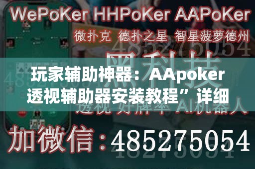 玩家辅助神器：AApoker透视辅助器安装教程”详细分享装挂步骤