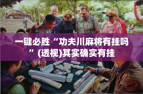 一键必胜“功夫川麻将有挂吗”(透视)其实确实有挂