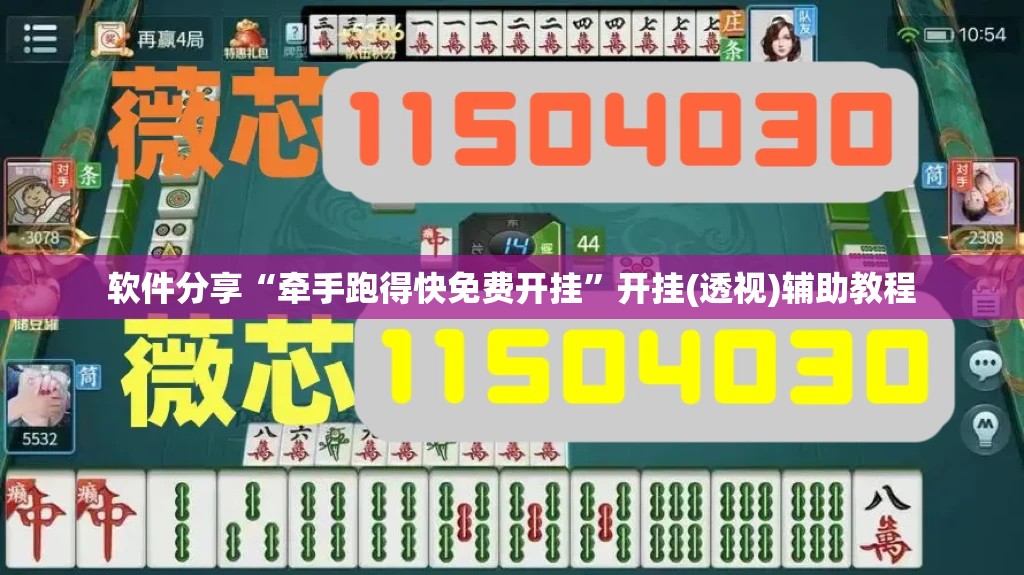 软件分享“牵手跑得快免费开挂”开挂(透视)辅助教程
