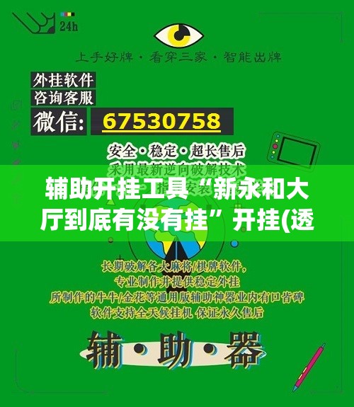 辅助开挂工具“新永和大厅到底有没有挂”开挂(透视)辅助神器