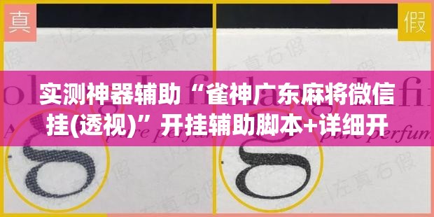 实测神器辅助“雀神广东麻将微信挂(透视)	”开挂辅助脚本+详细开挂安装教程
