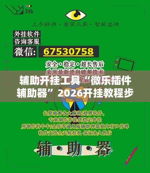 辅助开挂工具“微乐插件辅助器”2026开挂教程步骤