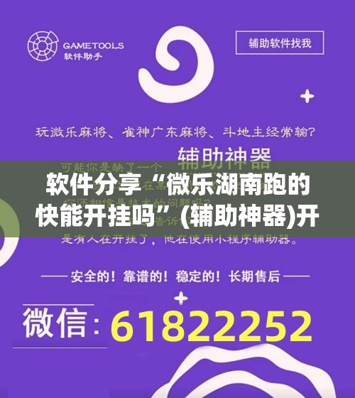 软件分享“微乐湖南跑的快能开挂吗”(辅助神器)开挂详细教程