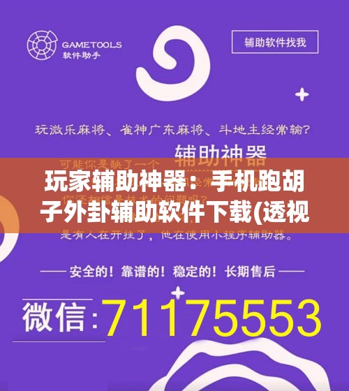 玩家辅助神器：手机跑胡子外卦辅助软件下载(透视)	”开挂辅助脚本+详细开挂安装教程