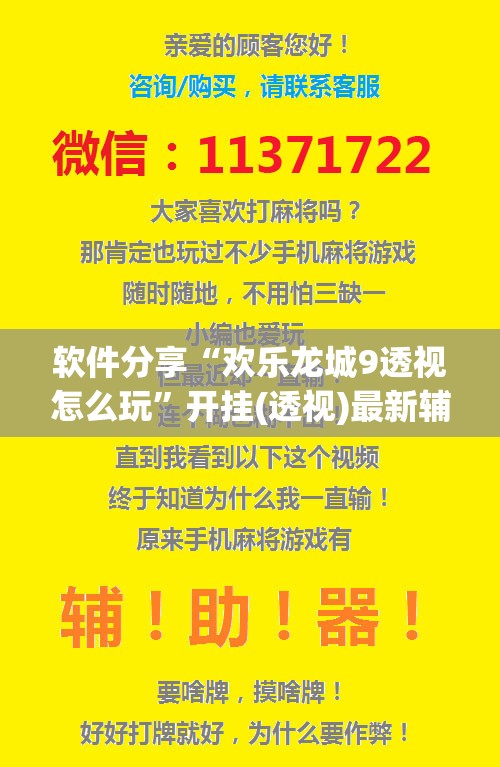 软件分享“欢乐龙城9透视怎么玩”开挂(透视)最新辅助详细