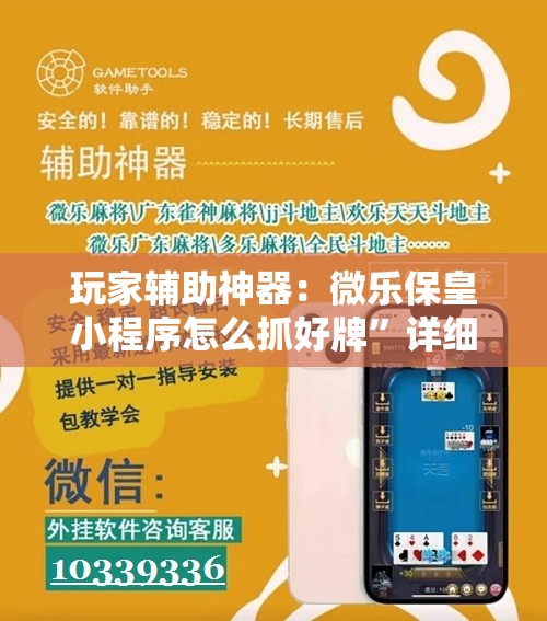 玩家辅助神器：微乐保皇小程序怎么抓好牌	”详细分享装挂步骤