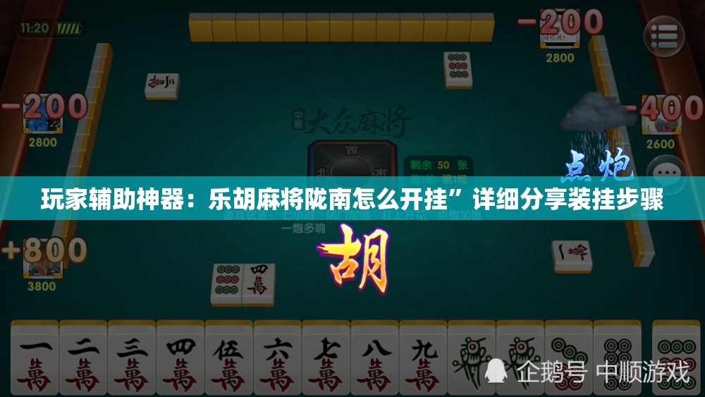 玩家辅助神器：乐胡麻将陇南怎么开挂”详细分享装挂步骤