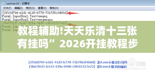 教程辅助!天天乐清十三张有挂吗”2026开挂教程步骤
