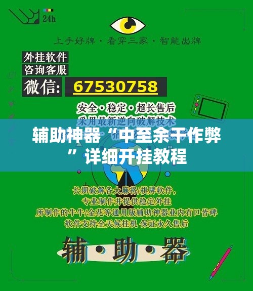 辅助神器“中至余干作弊	”详细开挂教程