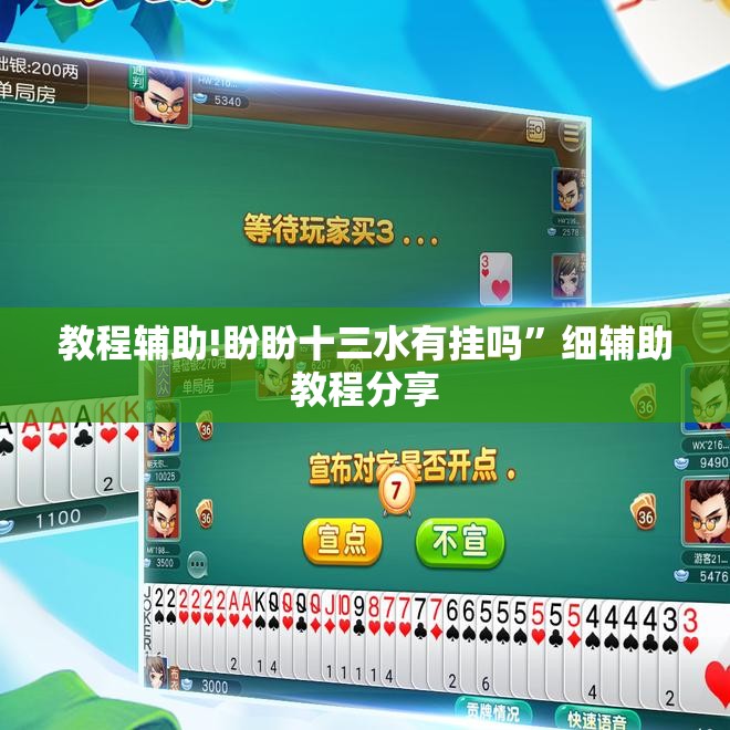 教程辅助!盼盼十三水有挂吗	”细辅助教程分享