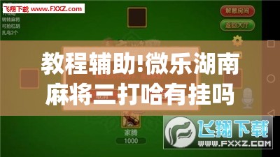 教程辅助!微乐湖南麻将三打哈有挂吗	”(免费)开挂辅助教学(最新辅助开挂教程)