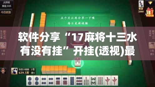 软件分享“17麻将十三水有没有挂”开挂(透视)最新辅助详细