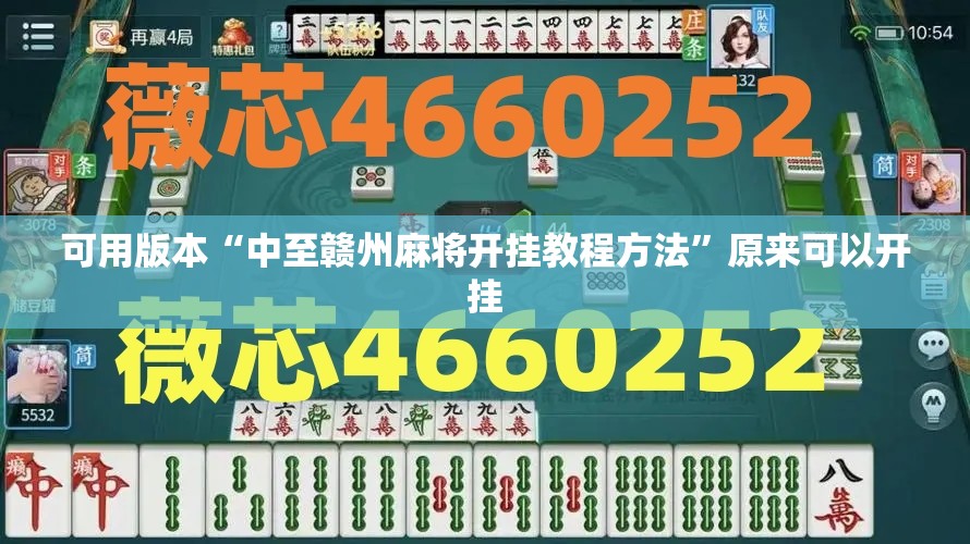 可用版本“中至赣州麻将开挂教程方法”原来可以开挂