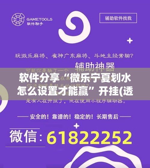软件分享“微乐宁夏划水怎么设置才能赢”开挂(透视)最新辅助详细