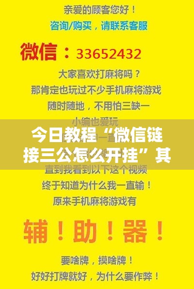 今日教程“微信链接三公怎么开挂	”其实确实有挂