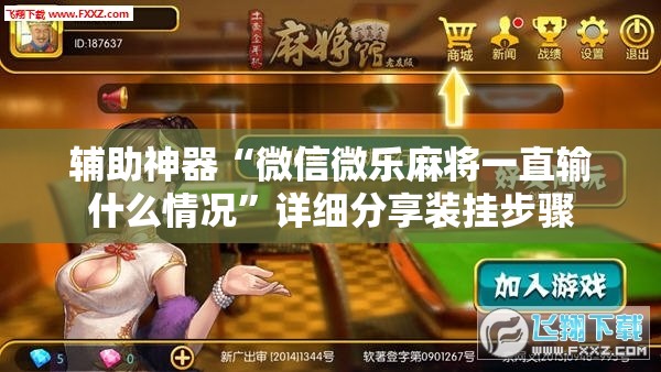 辅助神器“微信微乐麻将一直输什么情况	”详细分享装挂步骤