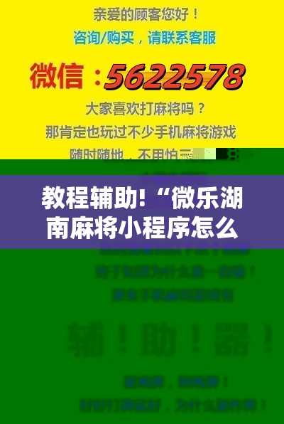 教程辅助!“微乐湖南麻将小程序怎么开挂	”科技辅助神器手机版