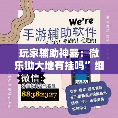 玩家辅助神器：微乐锄大地有挂吗	”细辅助教程分享