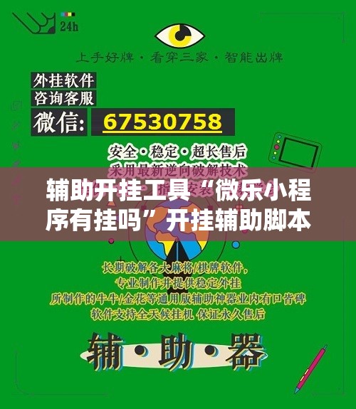 辅助开挂工具“微乐小程序有挂吗	”开挂辅助脚本+详细开挂安装教程