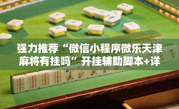 强力推荐“微信小程序微乐天津麻将有挂吗”开挂辅助脚本+详细开挂安装教程