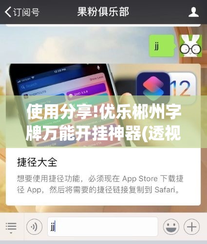 使用分享!优乐郴州字牌万能开挂神器(透视)”开挂辅助脚本+详细开挂安装教程
