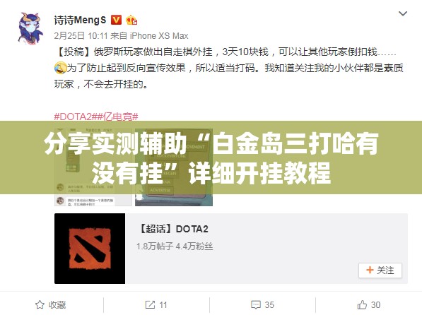 分享实测辅助“白金岛三打哈有没有挂”详细开挂教程