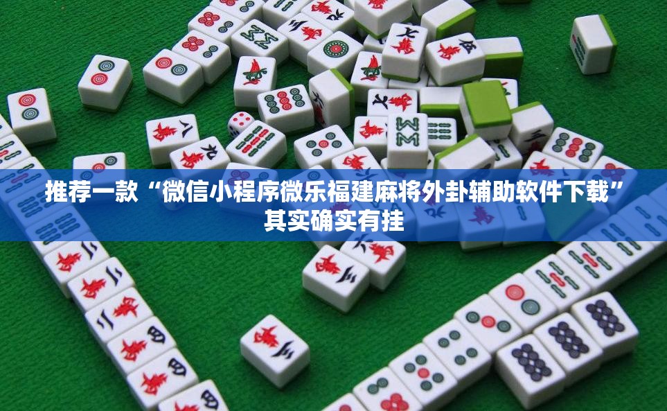 推荐一款“微信小程序微乐福建麻将外卦辅助软件下载”其实确实有挂