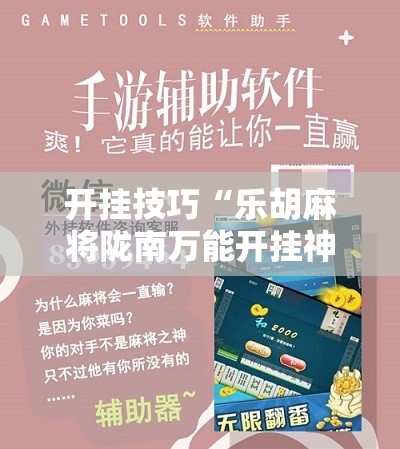 开挂技巧“乐胡麻将陇南万能开挂神器”原来可以开挂