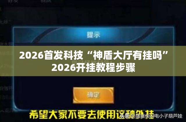 2026首发科技“神盾大厅有挂吗”2026开挂教程步骤