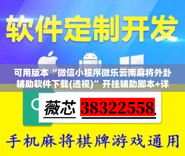 可用版本“微信小程序微乐云南麻将外卦辅助软件下载(透视)”开挂辅助脚本+详细开挂安装教程