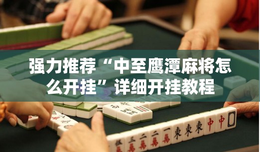 强力推荐“中至鹰潭麻将怎么开挂”详细开挂教程