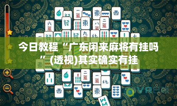 今日教程“广东闲来麻将有挂吗”(透视)其实确实有挂