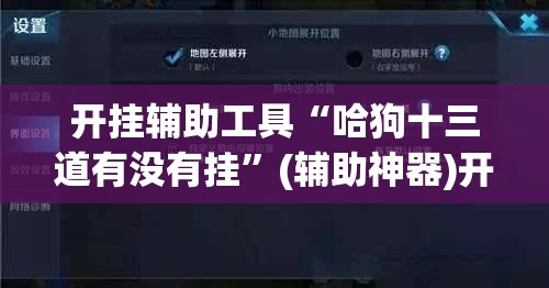 开挂辅助工具“哈狗十三道有没有挂”(辅助神器)开挂详细教程