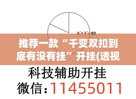推荐一款“千变双扣到底有没有挂	”开挂(透视)辅助神器