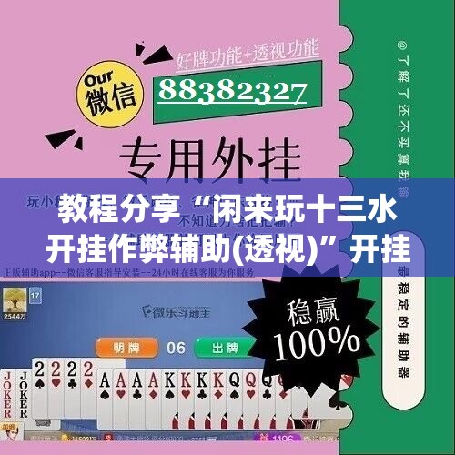教程分享“闲来玩十三水开挂作弊辅助(透视)”开挂辅助脚本+详细开挂安装教程