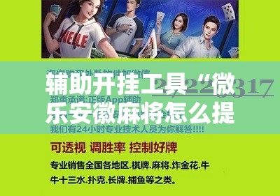 辅助开挂工具“微乐安徽麻将怎么提高胜率”详细开挂教程