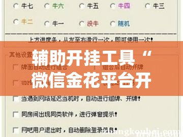 辅助开挂工具“微信金花平台开挂”(透视挂)辅助下载教程