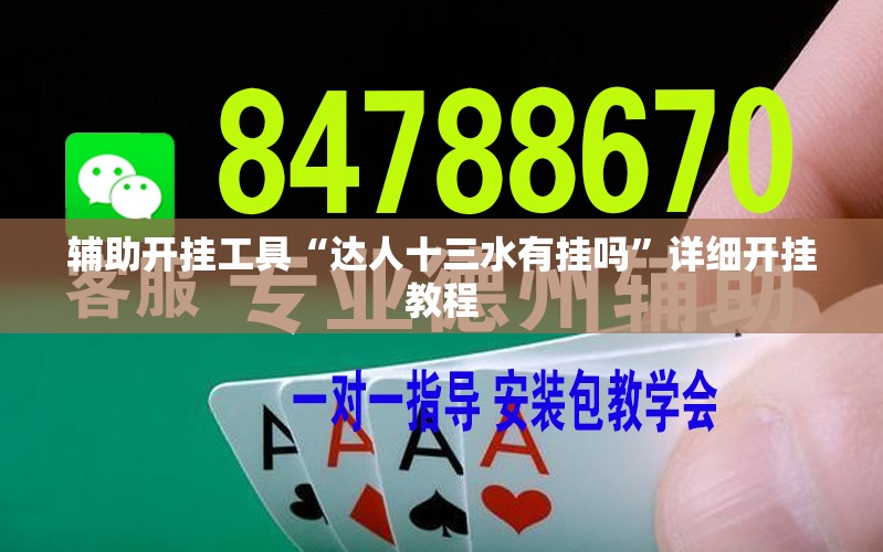 辅助开挂工具“达人十三水有挂吗”详细开挂教程