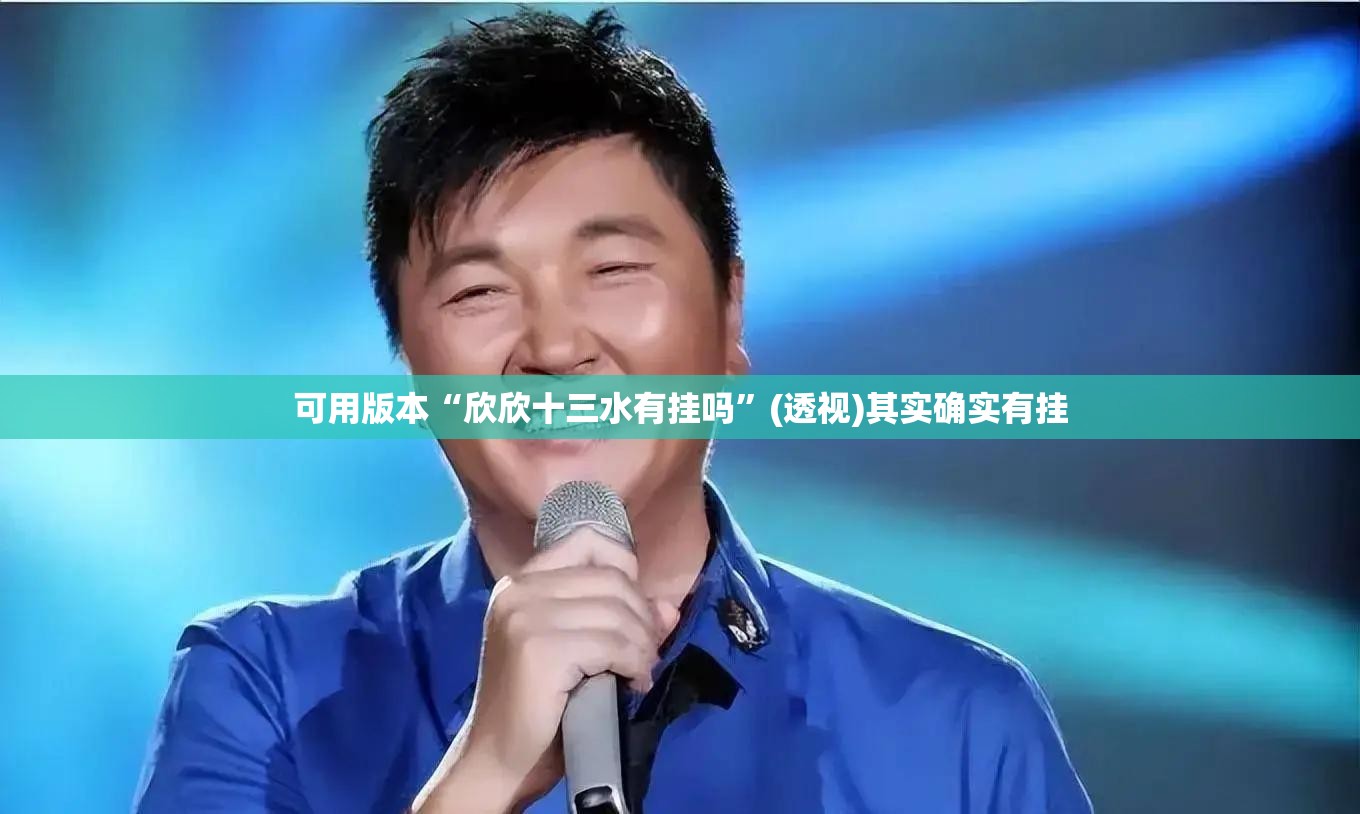 可用版本“欣欣十三水有挂吗”(透视)其实确实有挂