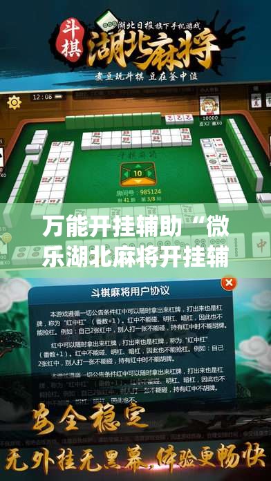 万能开挂辅助“微乐湖北麻将开挂辅助器通用版”开挂(透视)辅助教程