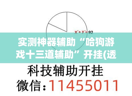 实测神器辅助“哈狗游戏十三道辅助”开挂(透视)辅助神器
