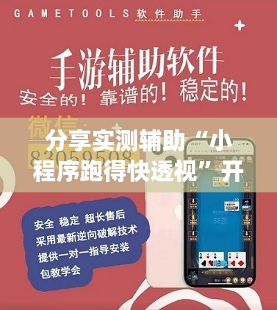 分享实测辅助“小程序跑得快透视”开挂(透视)辅助神器