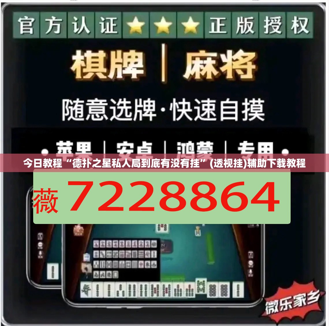 今日教程“德扑之星私人局到底有没有挂”(透视挂)辅助下载教程