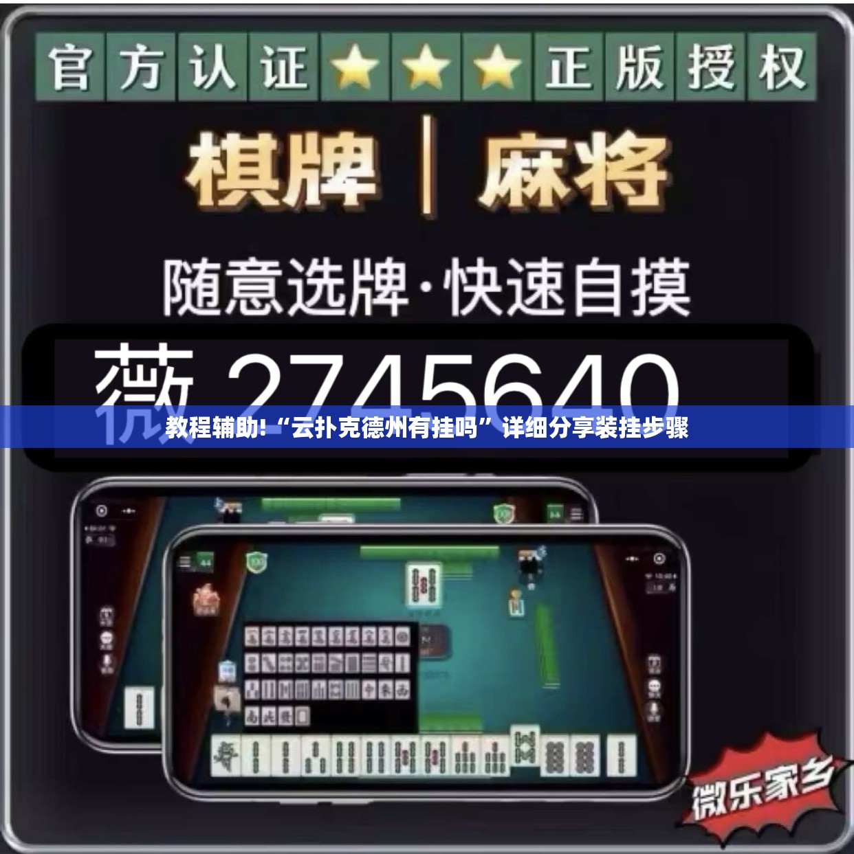 教程辅助!“云扑克德州有挂吗”详细分享装挂步骤