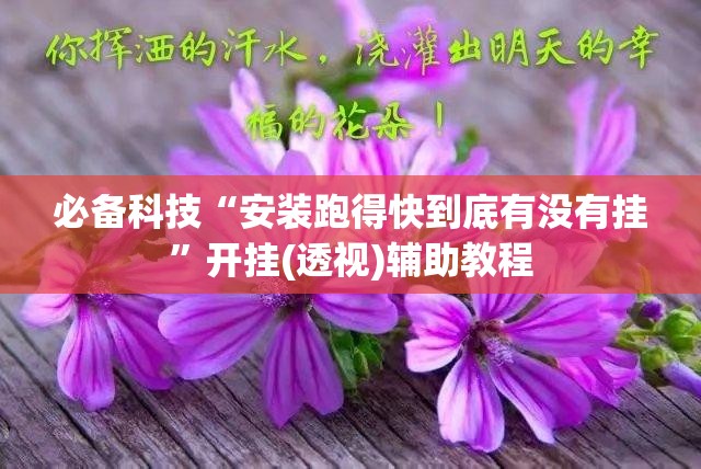 必备科技“安装跑得快到底有没有挂	”开挂(透视)辅助教程
