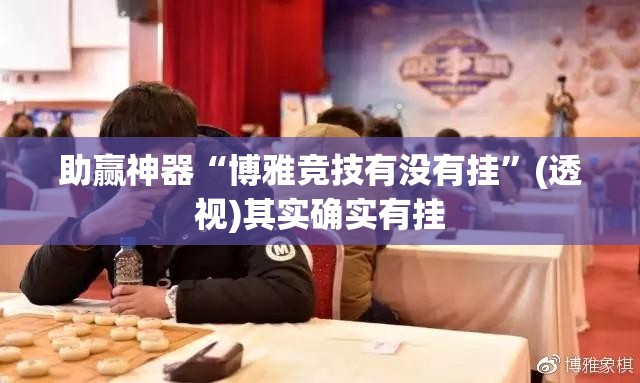 助赢神器“博雅竞技有没有挂”(透视)其实确实有挂