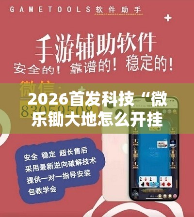 2026首发科技“微乐锄大地怎么开挂”开挂详细教程