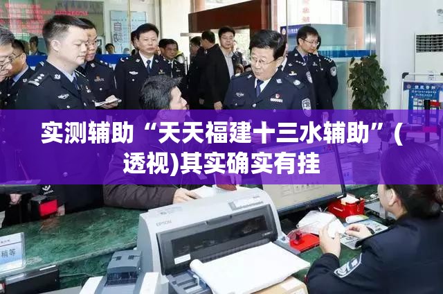 实测辅助“天天福建十三水辅助”(透视)其实确实有挂